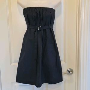 Theory "Pavia" Belted Dress in Navy